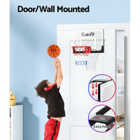 23" Mini Basketball Hoop Backboard Door Wall Mounted Sports Kids Black