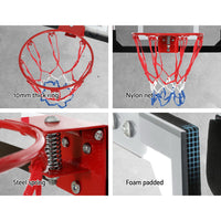 23" Mini Basketball Hoop Backboard Door Wall Mounted Sports Kids Black