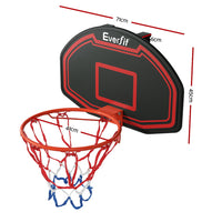 38" Basketball Hoop Backboard Door Wall Mounted Ring Net Sports Kids