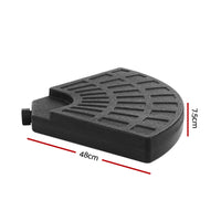 Outdoor Umbrella Stand 4 x Base Pod Plate Sand/Water Patio Cantilever Fanshaped