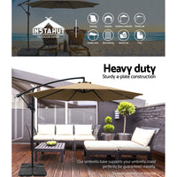 Set of 4 Umbrella Base Set Black