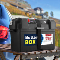 AGM Battery Box 12v XL Deep Cycle Portable Solar Caravan Camping
