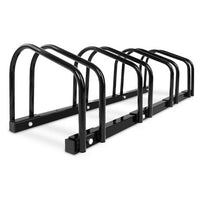 4 Bike Stand Rack Bicycle Storage Floor Parking Holder Cycling Black
