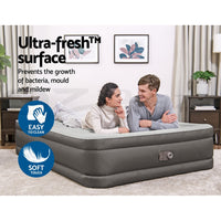 Air Mattress Queen Inflatable Bed 46cm Airbed Grey