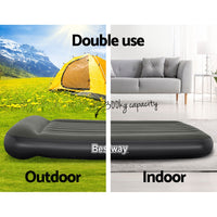 Air Mattress Double Inflatable Bed 30cm Airbed Grey