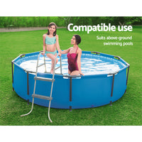 Pool Ladder 84cm 2 Step Above Ground Swimming Pools Removable Steps Stairs