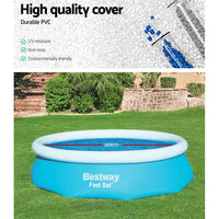 Pool Cover Fits 3.05m/10ft Round Swimming Pool PVC Blanket 2.89m