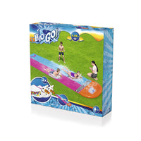 Water Slide Slip Kids 488cm Dual Slides Splash Pad