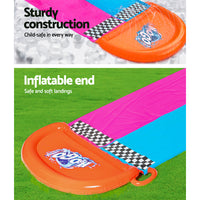 Water Slide Slip Kids 488cm Dual Slides Splash Pad