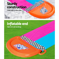 Water Slide Slip Kids 488cm Dual Slides Splash Pad