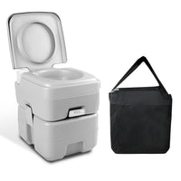Weisshorn 20L Portable Camping Toilet Outdoor Flush Potty Boating With Bag