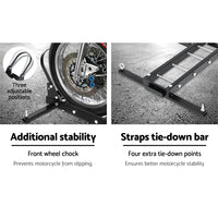 Motorcycle Motorbike Carrier Rack Arm Dirt Bike Ramp 2"Towbar Steel Black,Motorcycle Motorbike Carrier Rack Arm Dirt Bike Ramp 2"Towbar Steel Black