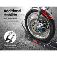 Motorcycle Motorbike Carrier Rack Ramp 2"Towbar Adjustable Height Black,Motorcycle Motorbike Carrier Rack Ramp 2"Towbar Adjustable Height Black