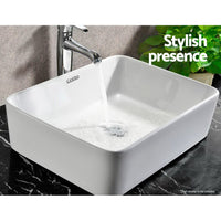 Cefito Bathroom Basin Ceramic Vanity Sink Hand Wash Bowl 48x37cm White