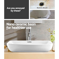 Cefito Bathroom Basin Ceramic Vanity Sink Hand Wash Bowl 60x38cm