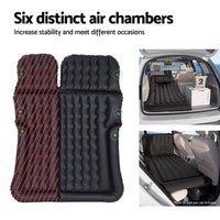 Car Mattress 175x130 Inflatable SUV Back Seat Camping Bed Black