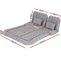 Car Mattress 175x130 Inflatable SUV Back Seat Camping Bed Grey