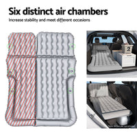 Car Mattress 175x130 Inflatable SUV Back Seat Camping Bed Grey