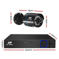 CCTV Security System 4CH DVR 4 Cameras 4TB Hard Drive