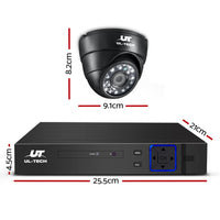 CCTV Security System 4CH DVR 4 Cameras 2TB Hard Drive