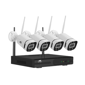 UL-tech Wireless CCTV Security System 8CH NVR 3MP 4 Square Cameras