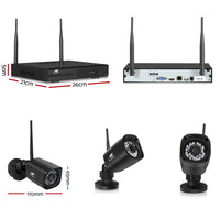 Security Camera System Wireless Home 1TB HDD Set CCTV WIFI 3MP 8CH NVR