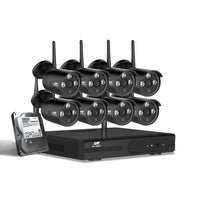 CCTV Wireless Security System 2TB 8CH NVR 1080P 8 Camera Sets