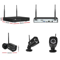3MP Wireless CCTV Home WIFI Camera Security System IP Outdoor 8CH 4TB
