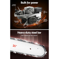 Chainsaw Petrol 52CC 20" Bar Commercial E-Start Pruning Chain Saw,Chainsaw Petrol 52CC 20" Bar Commercial E-Start Pruning Chain Saw 4.0HP