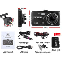 Dash Camera 1080P 4" Front Rear View,Dash Camera 1080P 4" Front Rear View Cam Car DVR Reverse Recorder 32GB