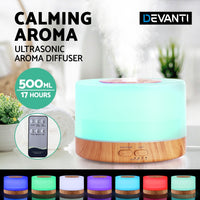 Aroma Diffuser Aromatherapy Light Wood 500ml