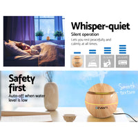 Aroma Diffuser Aromatherapy Light Wood 130ml