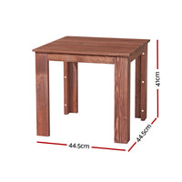 Coffee Side Table Wooden Desk Outdoor Furniture Camping Garden Brown