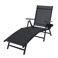Sun Lounge Outdoor Lounger Recliner Chair Foldable Patio Furniture