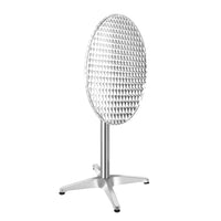 2pcs Outdoor Bar Table Furniture Adjustable Aluminium Cafe Table Round