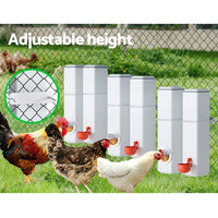 Chicken Feeder Water Dispenser Automatic Waterer Poultry Food Drinker 4L