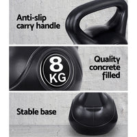 22kg Kettlebell Set Weight Lifting Kettlebells Bench Dumbbells Gym Home