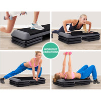 2X Aerobic Step Riser Exercise Stepper Block Gym Home Fitness