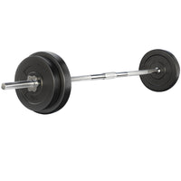 38kg Barbell Set Weight Plates Bar Lifting Bench 168cm