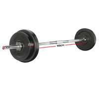 38kg Barbell Set Weight Plates Bar Lifting Bench 168cm