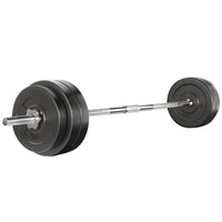 58kg Barbell Set Weight Plates Bar Lifting Bench 168cm