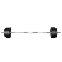 58kg Barbell Set Weight Plates Bar Lifting Bench 168cm