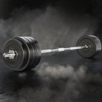 78kg Barbell Set Weight Plates Bar Lifting Bench 168cm