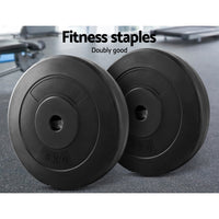 Weight Plates Standard 2X 5kg Barbell Plate Weight Lifting