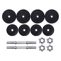 20kg Dumbbell Set Weight Plates Dumbbells Lifting Bench