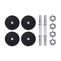 15kg Dumbbell Set Weight Plates Dumbbells Lifting Bench