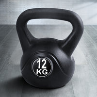 12kg Kettlebell Set Weight Lifting Bench Dumbbells Kettle Bell Gym Home