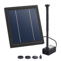 Solar Pond Pump Submersible Powered Garden Pool Water Fountain Kit 6.1FT