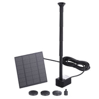 Solar Pond Pump Submersible Powered Garden Pool Water Fountain Kit 2.6FT