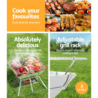 Grillz Fire Pit BBQ Grill with Carry Bag Portable